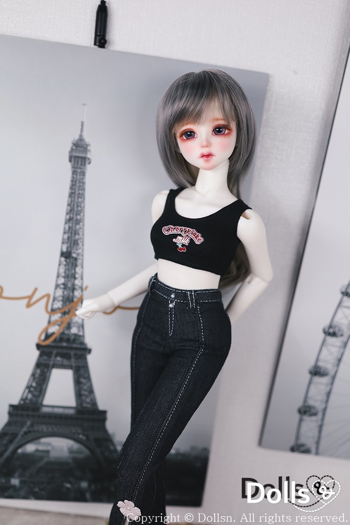 フレアパンツ ブラック 1/4 MSD