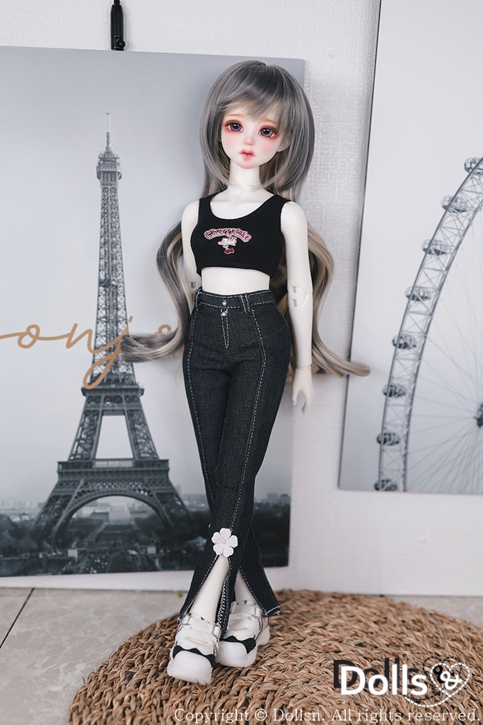 フレアパンツ ブラック 1/4 MSD