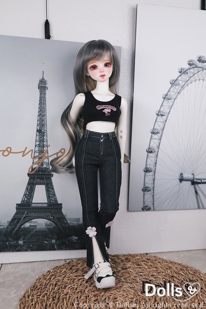 トップス ブラック 1/4 MSD