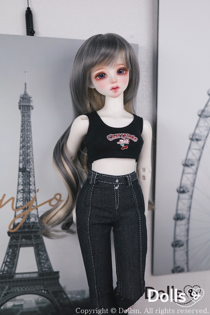 トップス ブラック 1/4 MSD