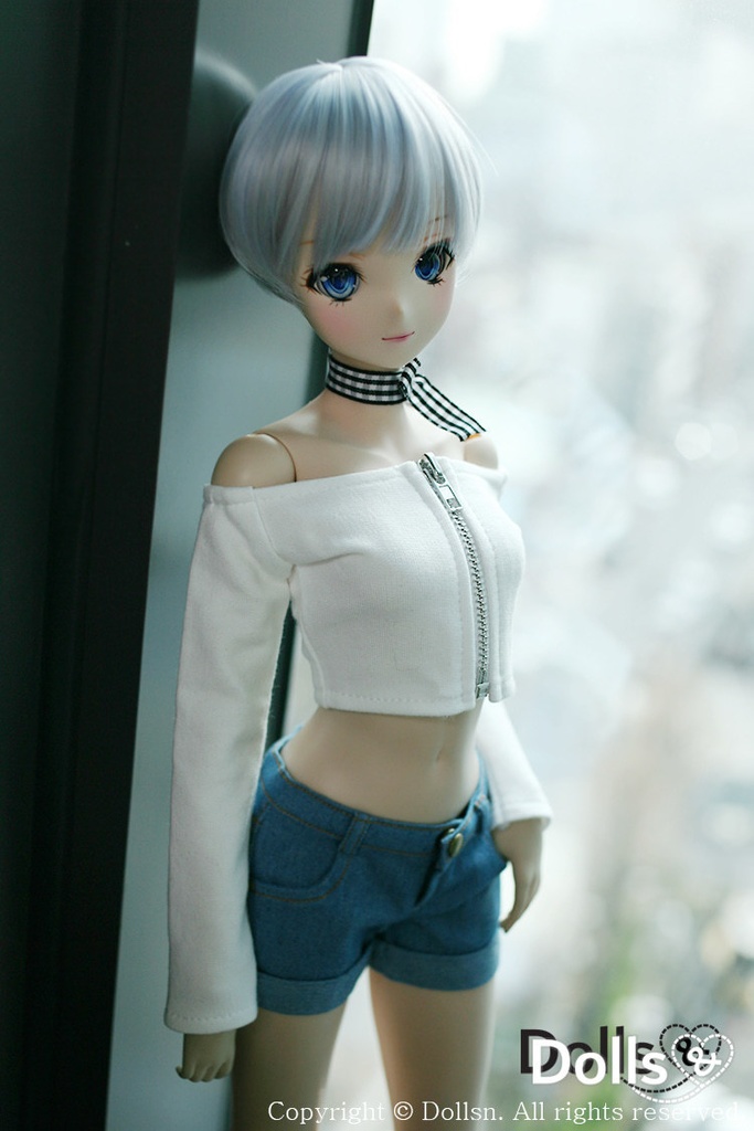 オフショルダーファスナー付きトップス 1/3 SD