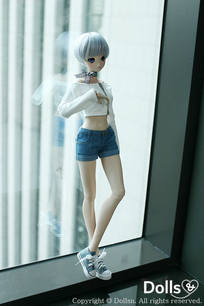オフショルダーファスナー付きトップス 1/3 SD