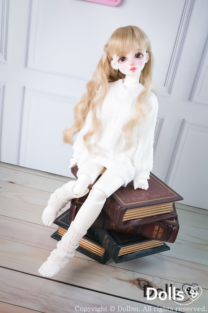 ロングニットホワイト1/4 MSD