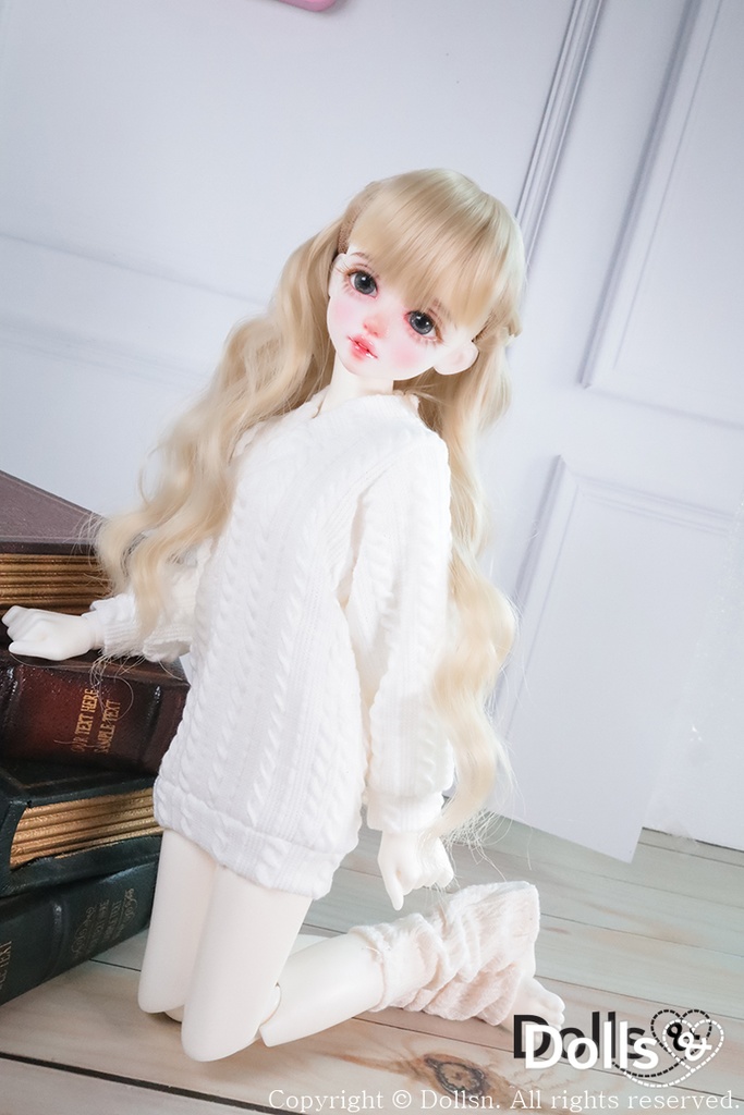 ロングニットホワイト1/4 MSD
