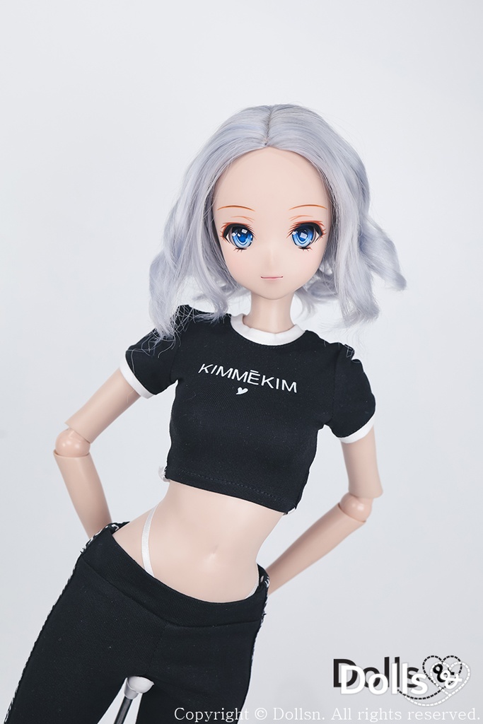 SD DDサイズ耐熱ウイッグ 8~9インチWM-035 (ブルーシルバー)
