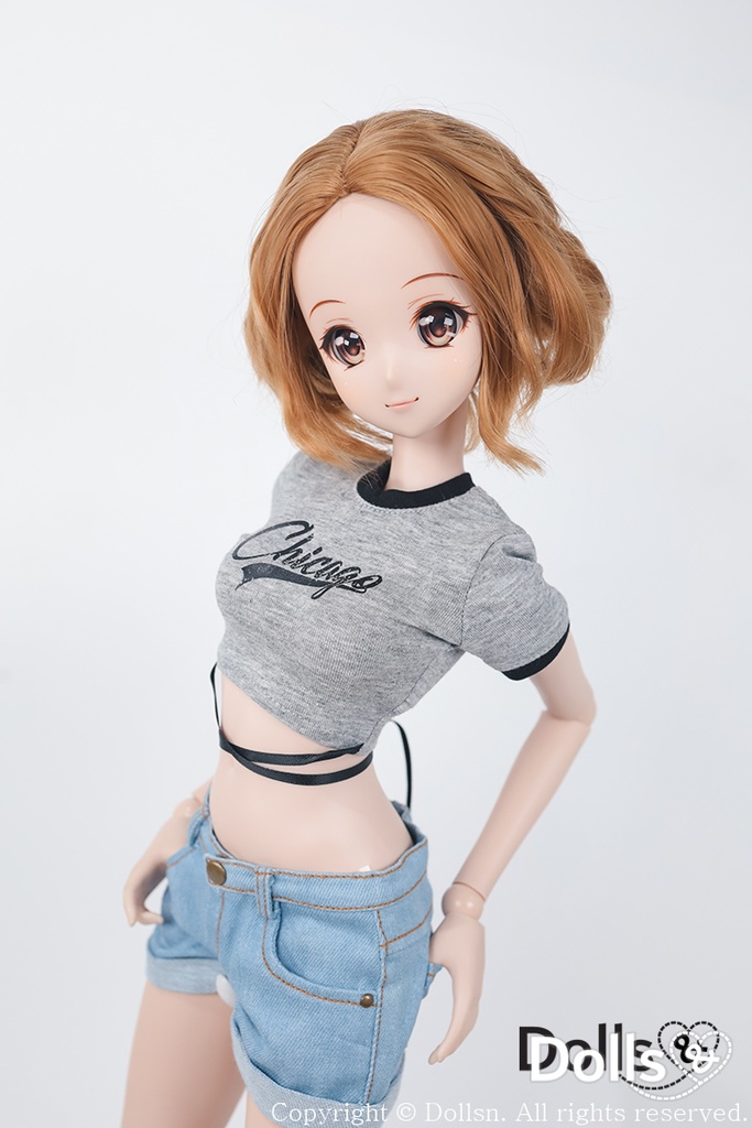 SD DDサイズ耐熱ウイッグ 8~9インチWM-035 (シュガーキャラメル)