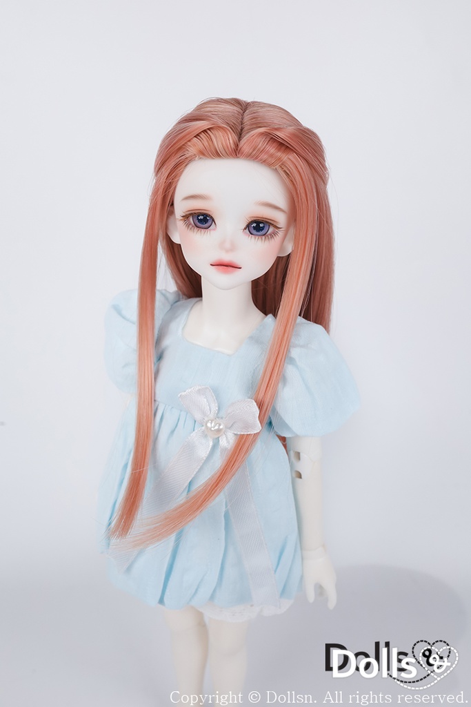 YOsd 幼SD サイズ耐熱ウイッグ 6~7インチ WS-033 (アプリコット)
