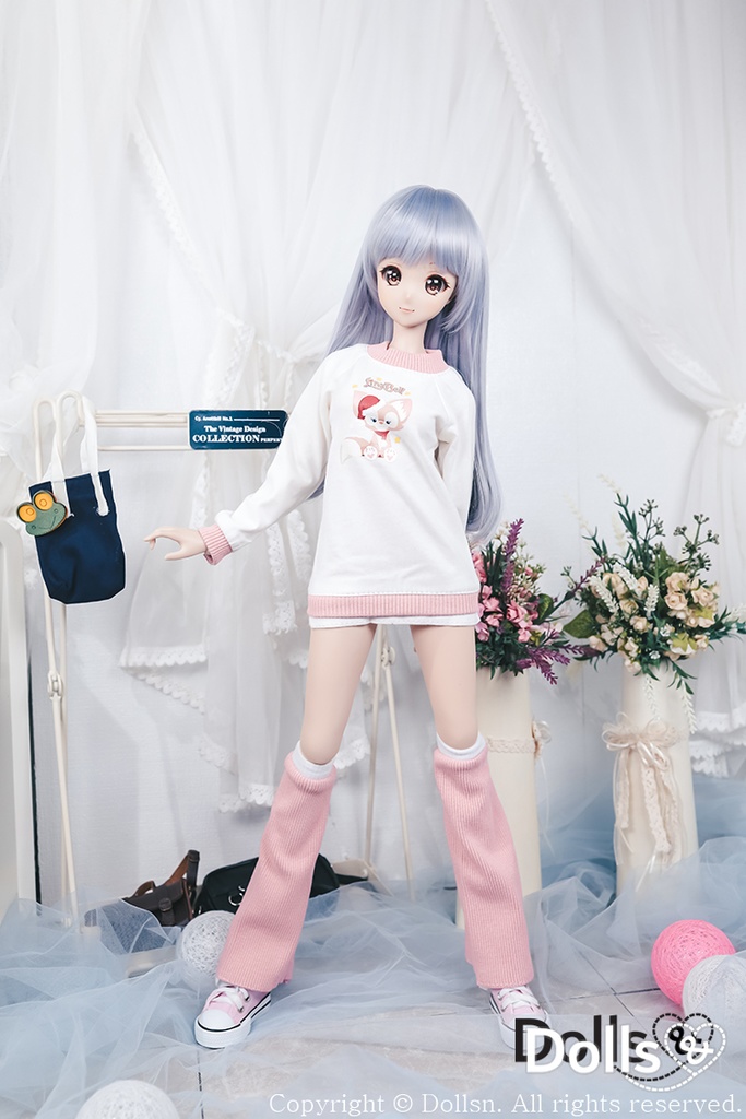 ロング シャツ ウォーマーピンク 1/3 SD