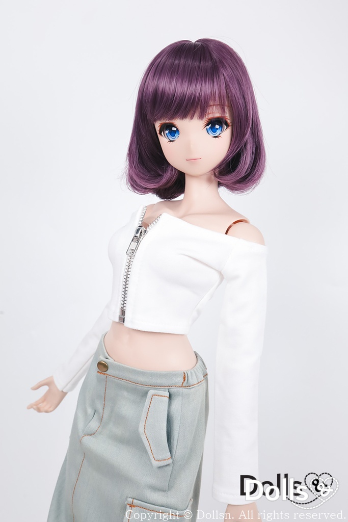 SD DDサイズ耐熱ウイッグ 8~9インチ WM-007 (バイオレット)