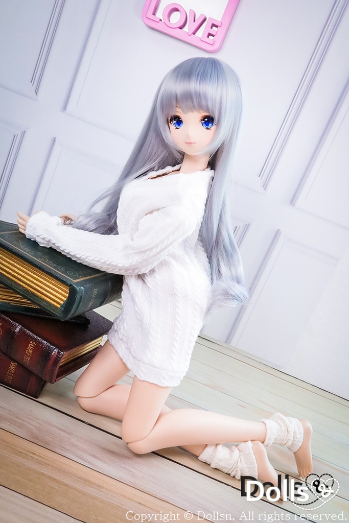 ロングニットホワイト1/3 SD