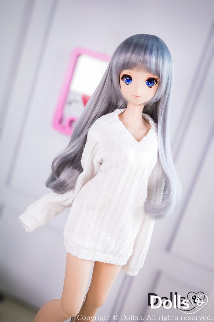 ロングニットホワイト1/3 SD