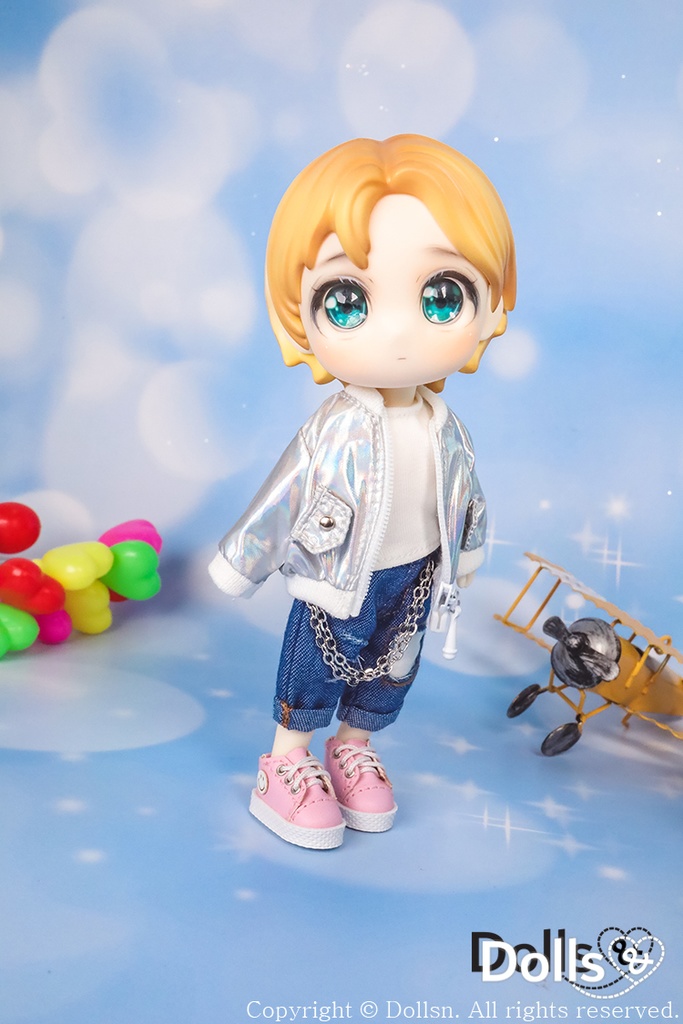 ジャケットパンツセットシルバー1/12 オビツ11