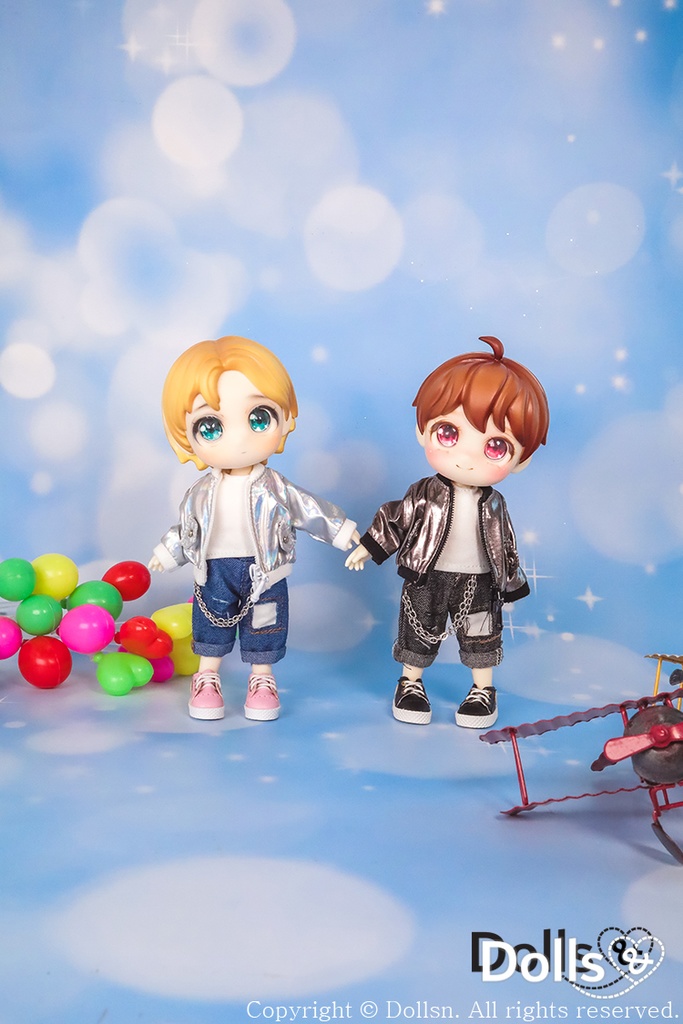 ジャケットパンツセットシルバー1/12 オビツ11