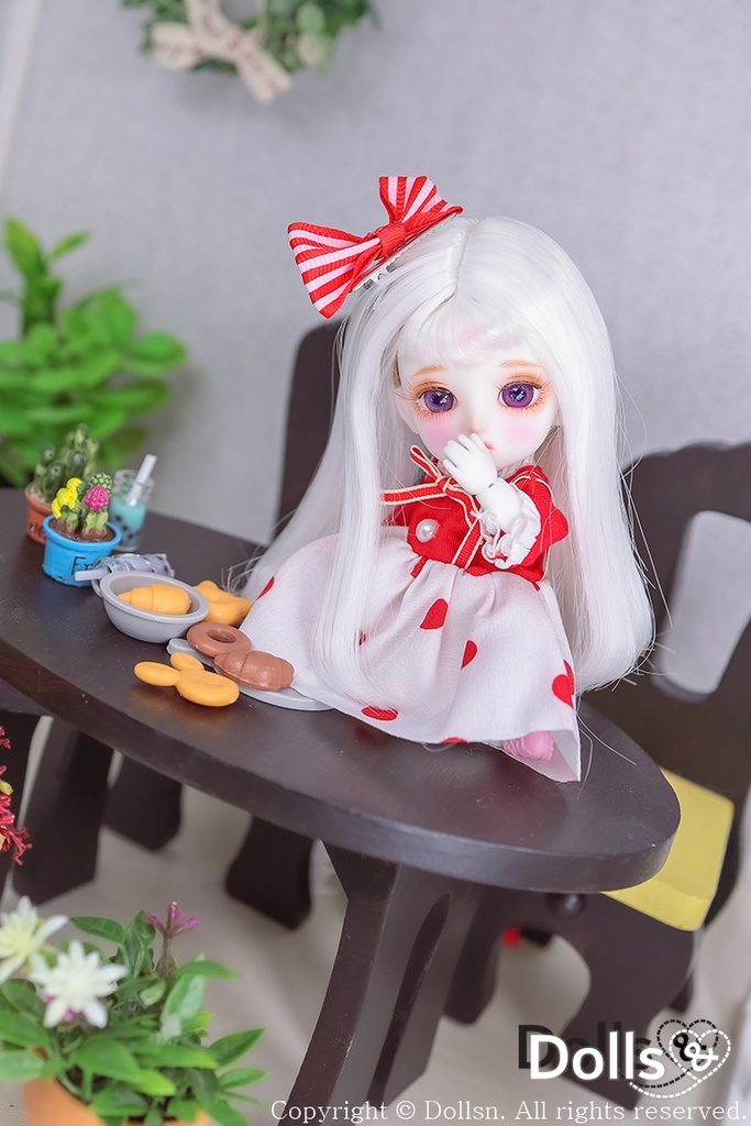 水玉 ワンピース1/12 オビツ11