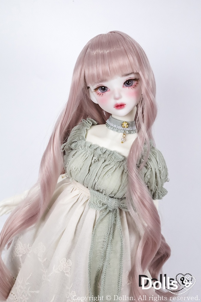  MSD SDMサイズ耐熱ウイッグ 7~8インチ WMM-022 (ベージュピンク)