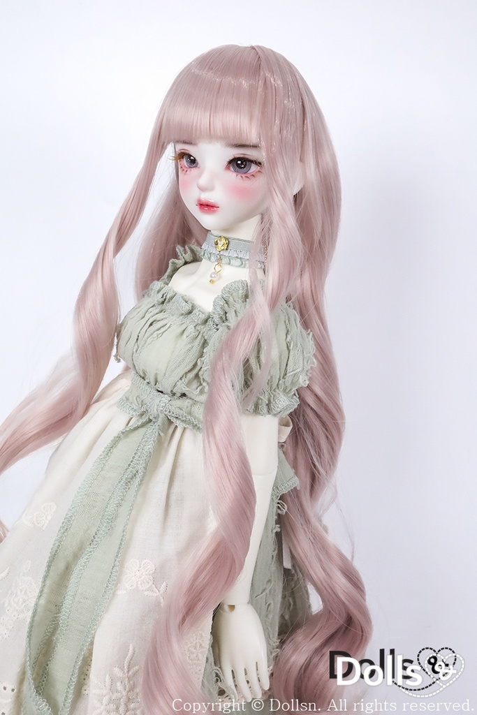  MSD SDMサイズ耐熱ウイッグ 7~8インチ WMM-022 (ベージュピンク)