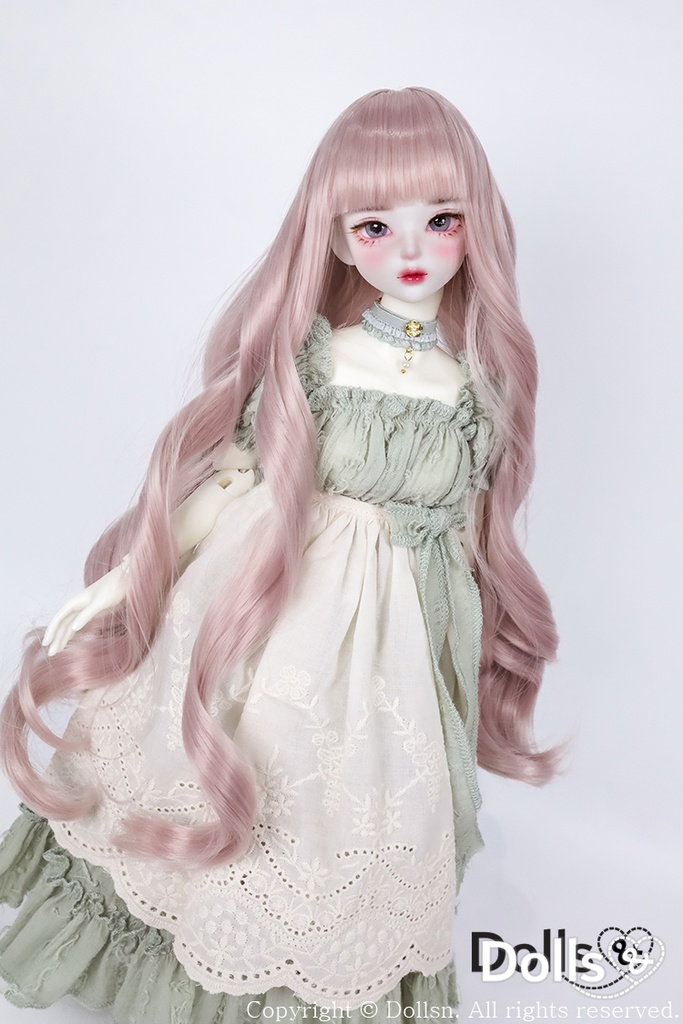  MSD SDMサイズ耐熱ウイッグ 7~8インチ WMM-022 (ベージュピンク)