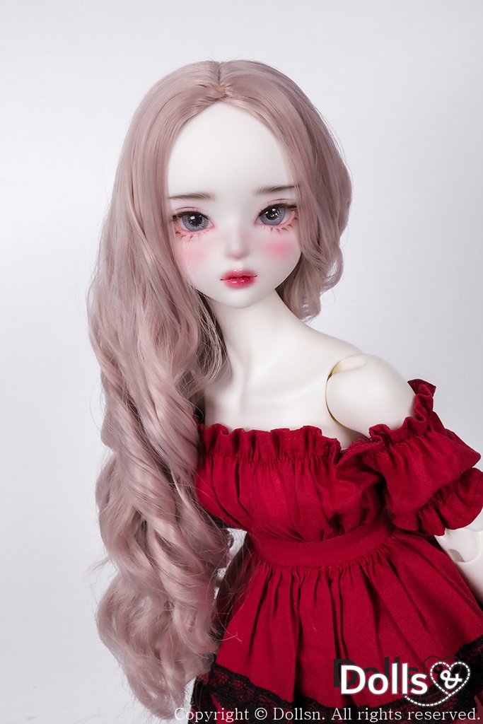 MSD SDMサイズ耐熱ウイッグ 7~8インチ WMM-037 (ベージュピンク)
