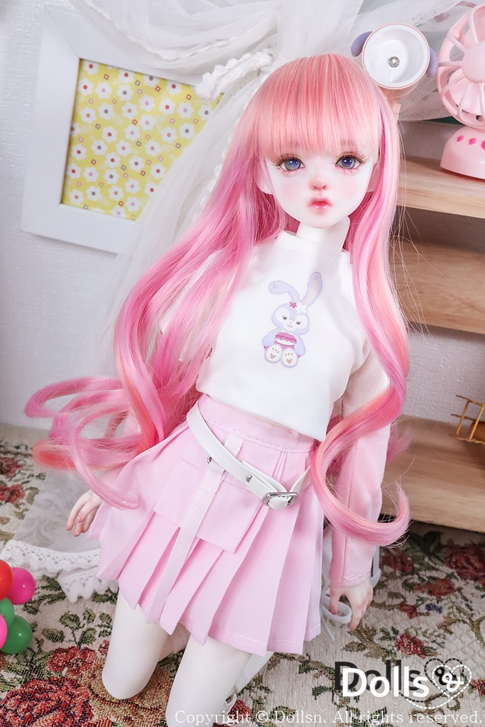ゴシックシャツとプリーツスカートセットホワイト1/4 MSD