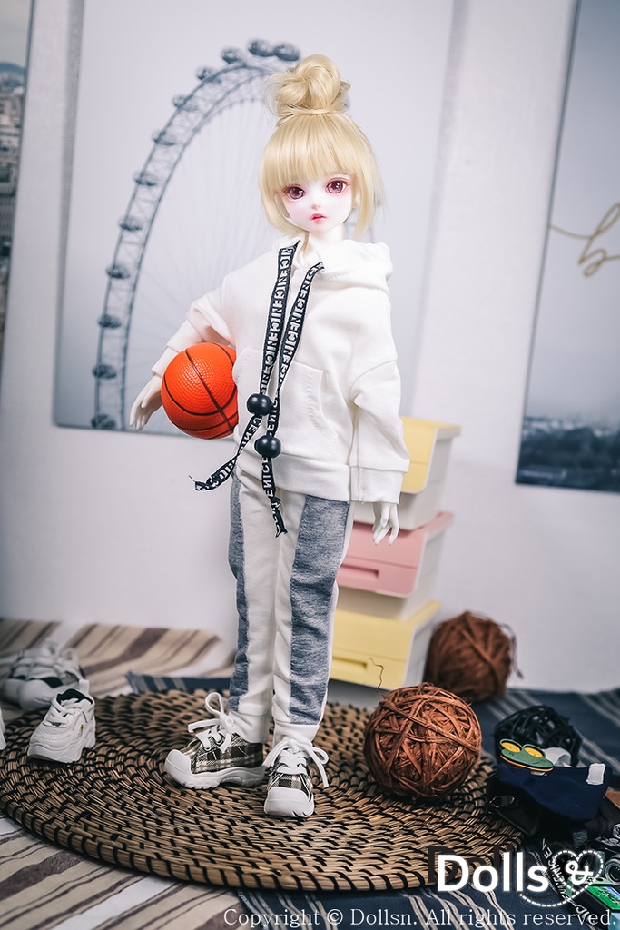 ジャージセットホワイト1/4 MSD