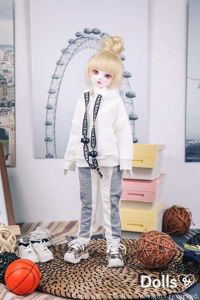ジャージセットホワイト1/4 MSD