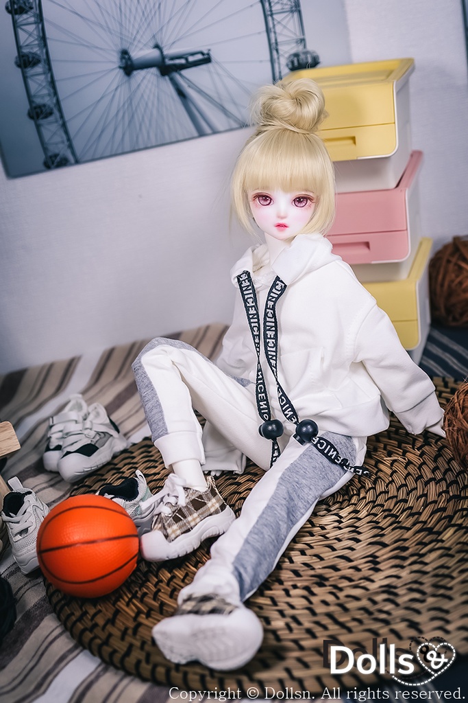 ジャージセットホワイト1/4 MSD