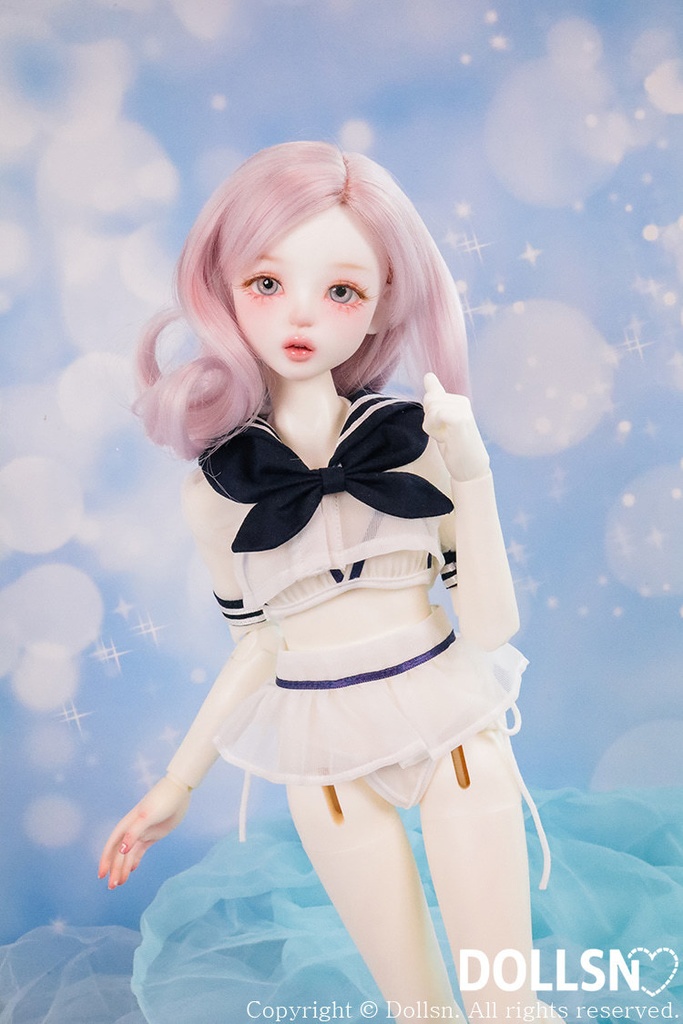 セーラー水着セット ネイビー 1/4 USD