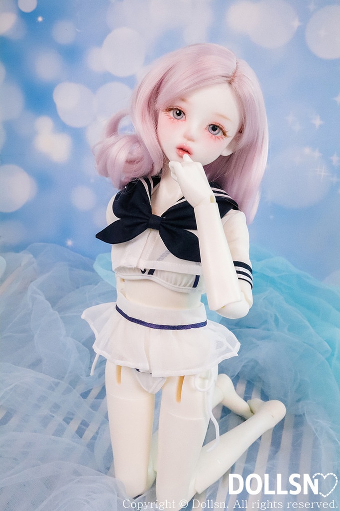 セーラー水着セット ネイビー 1/4 USD