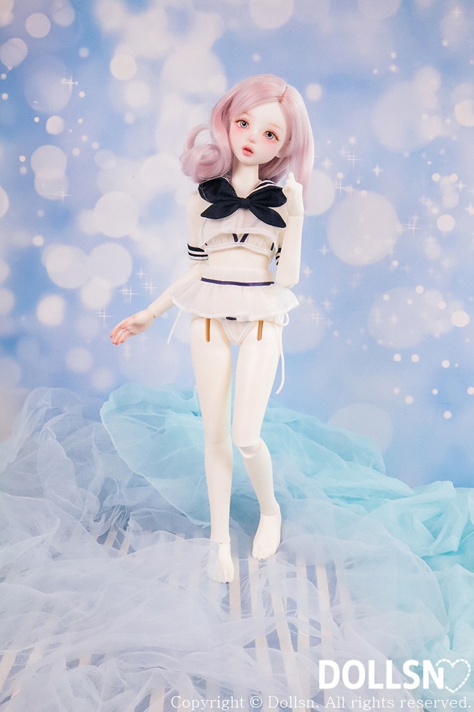 セーラー水着セット ネイビー 1/4 USD