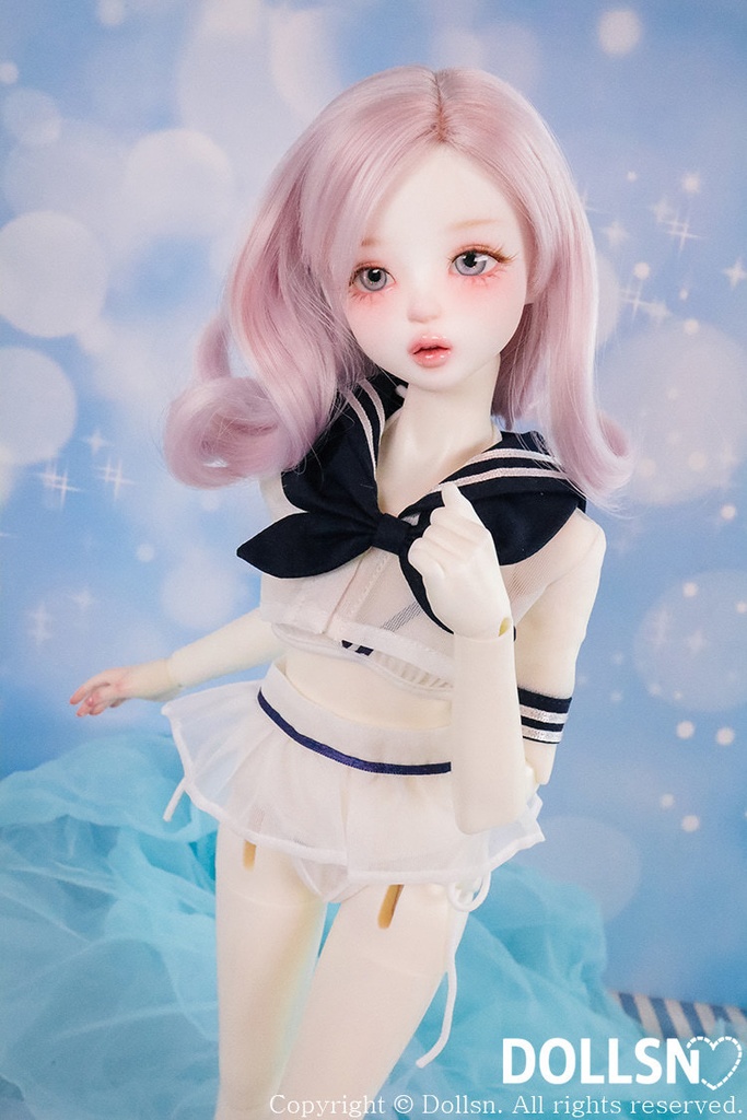 セーラー水着セット ネイビー 1/4 USD
