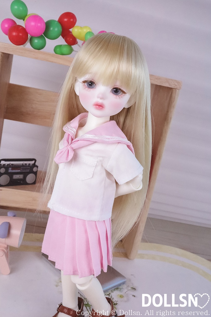 リボンセーラーセットピンク 1/6 USD