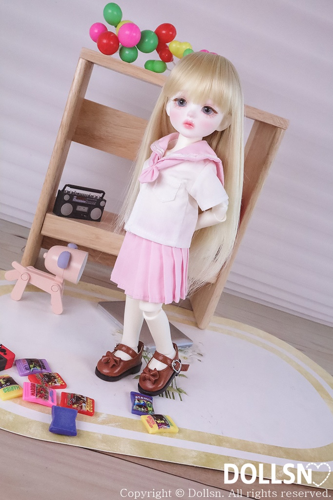 リボンセーラーセットピンク 1/6 USD