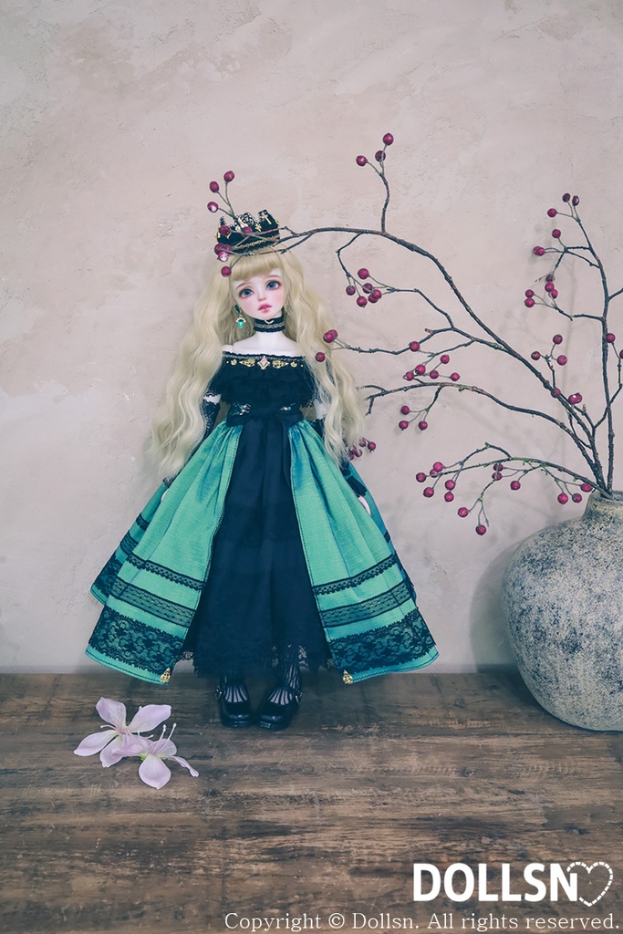 サテンワンピースセット 1/4 USD