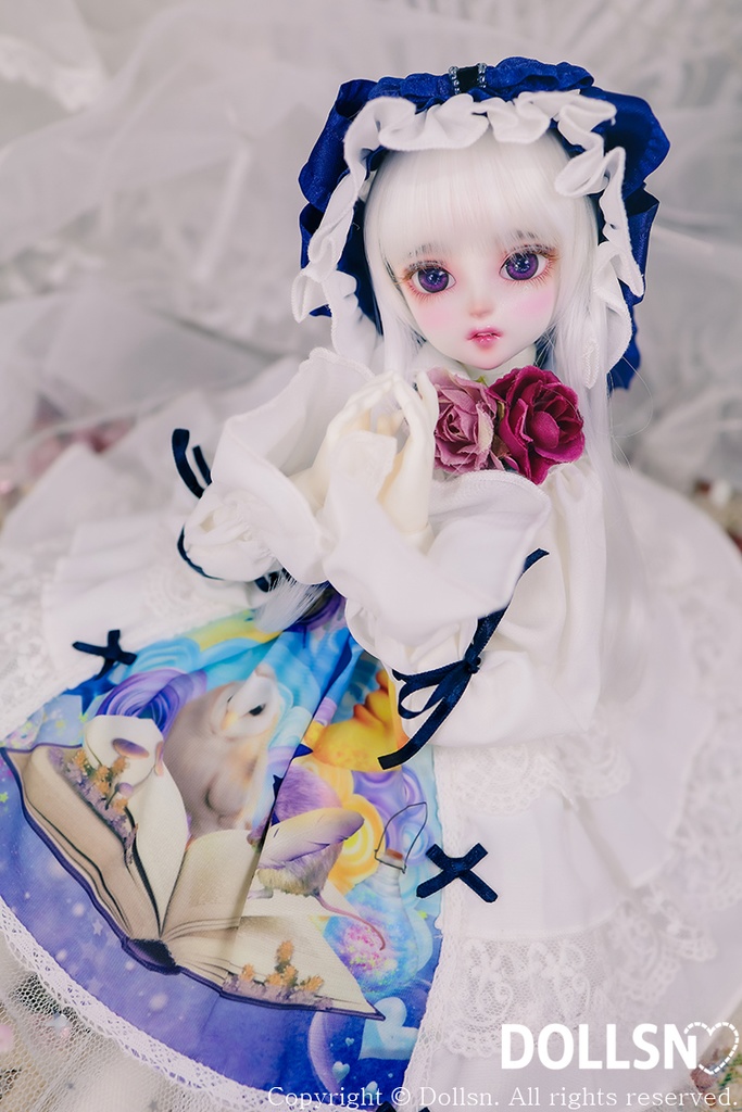  ホワイト＆ブルードレスセット 1/4 USD