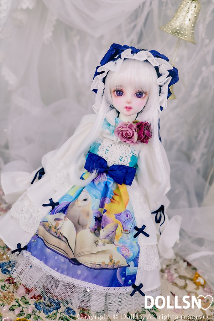  ホワイト＆ブルードレスセット 1/4 USD