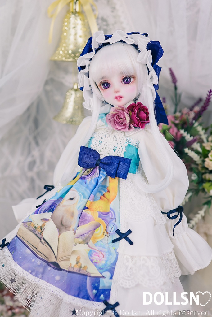  ホワイト＆ブルードレスセット 1/4 USD