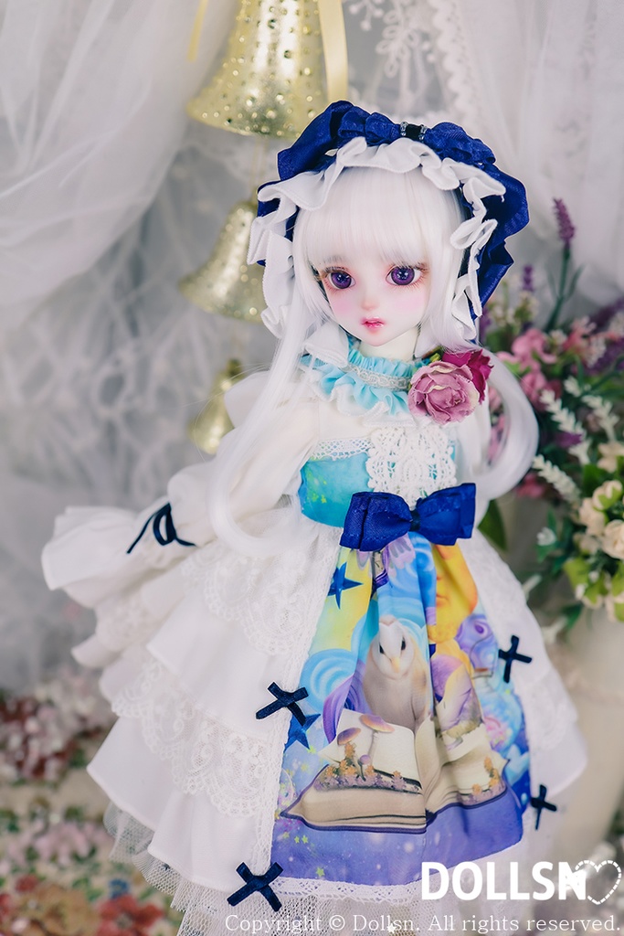  ホワイト＆ブルードレスセット 1/4 USD