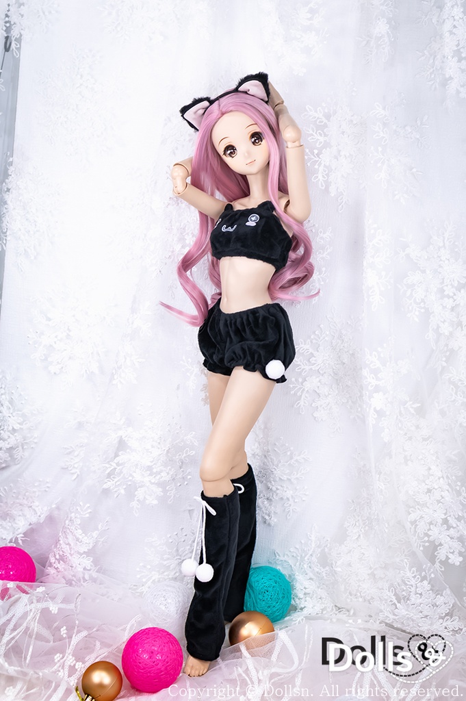 猫耳 ブラック コスプレ 1/3 SD