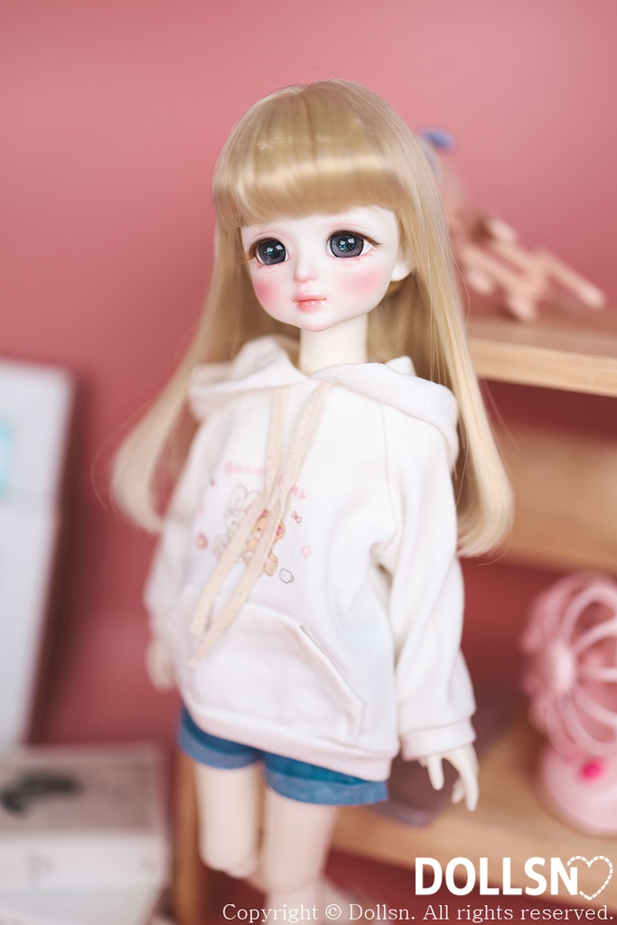 ホワイトフーディーパンツセット 1/6 USD