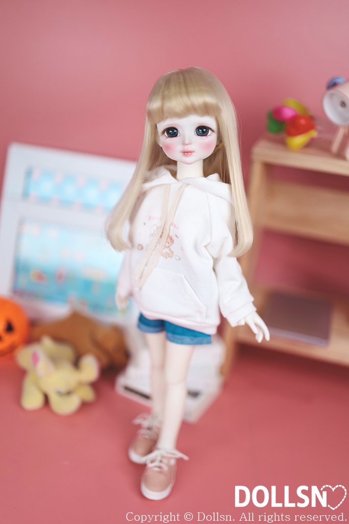 ホワイトフーディーパンツセット 1/6 USD