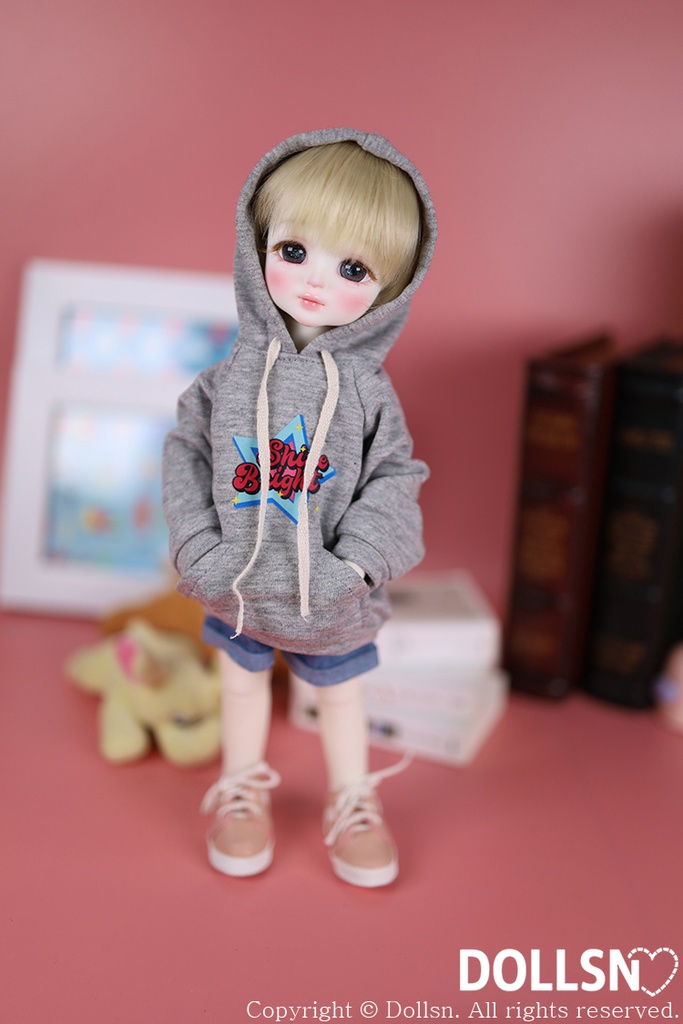 グレーフーディーパンツセット 1/6 USD