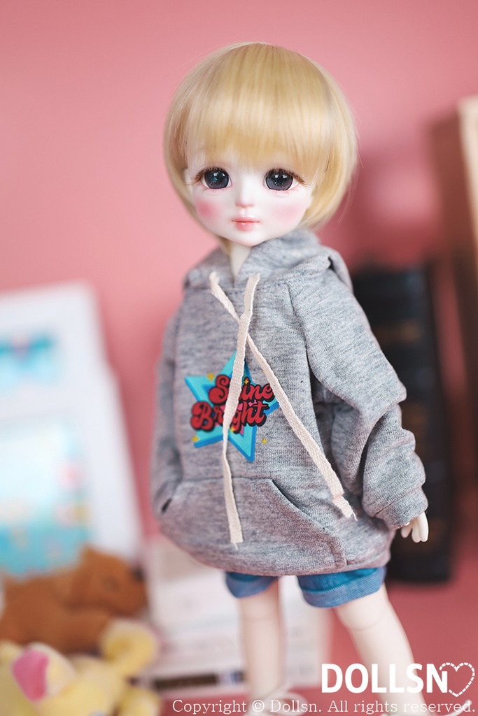 グレーフーディーパンツセット 1/6 USD