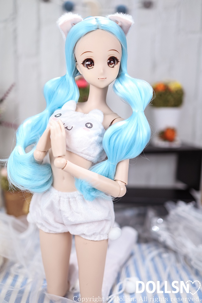  猫耳 ホワイトコスプレ 1/3 SD