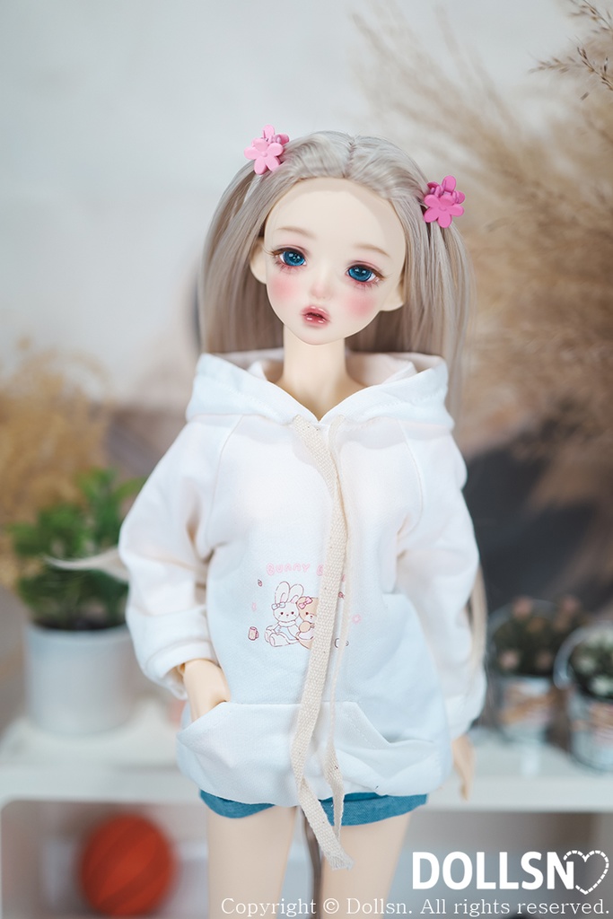 ホワイトフーディーパンツセット 1/4 USD