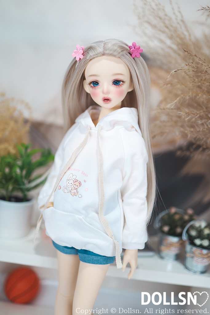 ホワイトフーディーパンツセット 1/4 USD