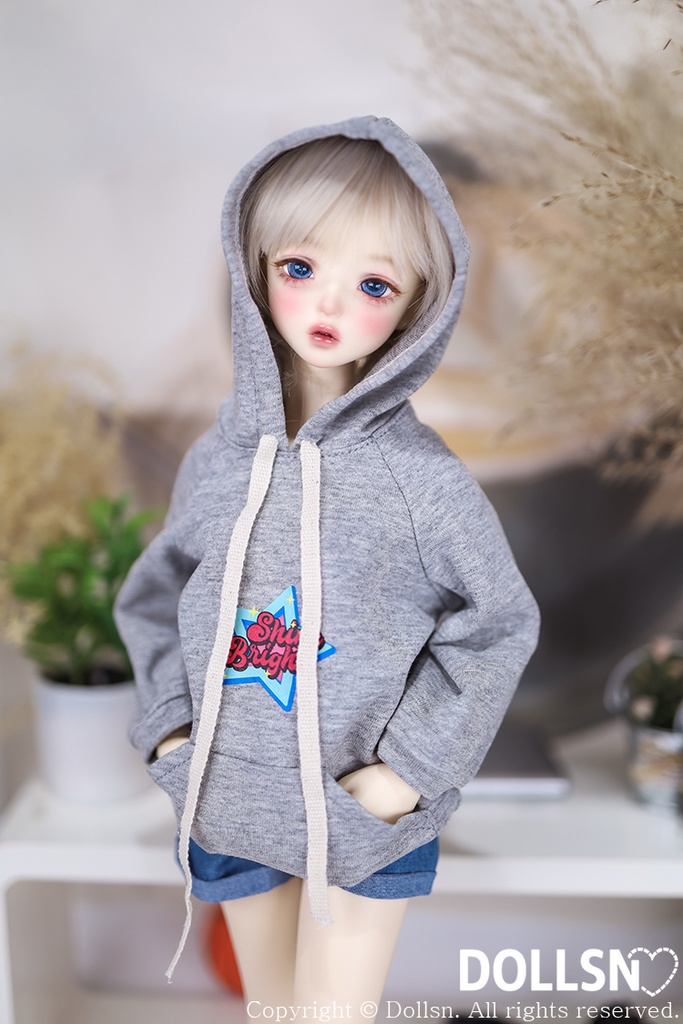 グレーフーディーパンツセット 1/4 USD