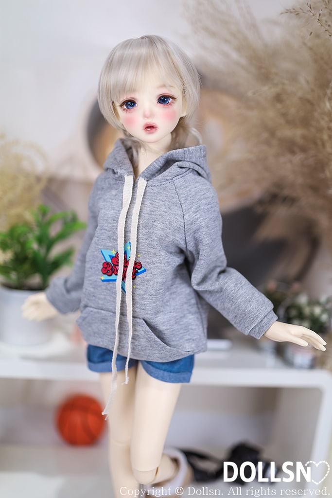 グレーフーディーパンツセット 1/4 USD