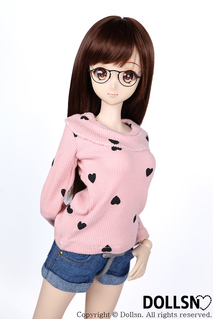 SD DDサイズ耐熱ウイッグ 8~9インチ ロングストレート WM-028 (チョコレート)