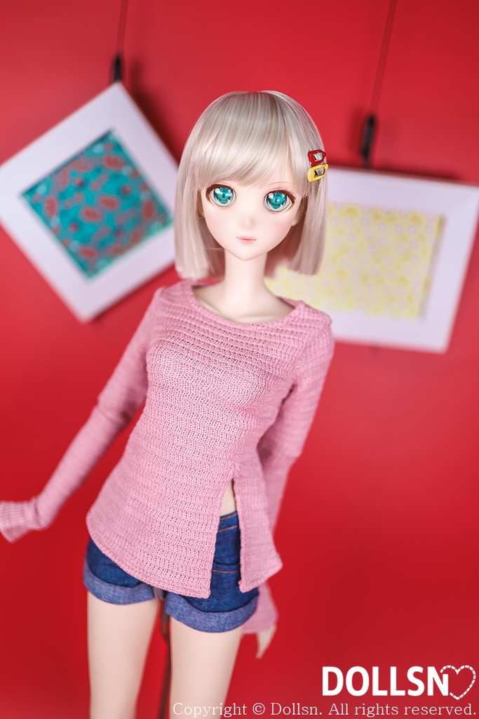 ニット ピンク 1/3 SD