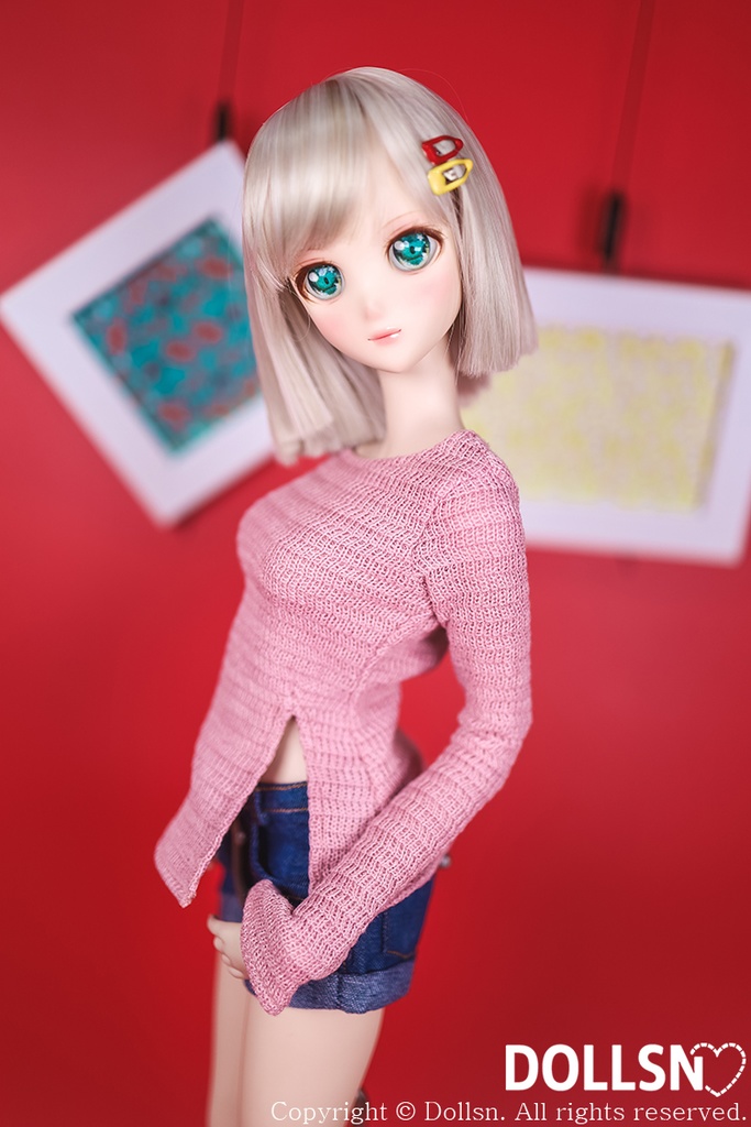 ニット ピンク 1/3 SD